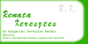 renata keresztes business card